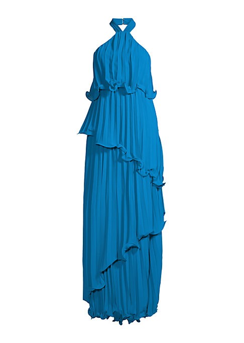 Asymmetric Ruffle Gown