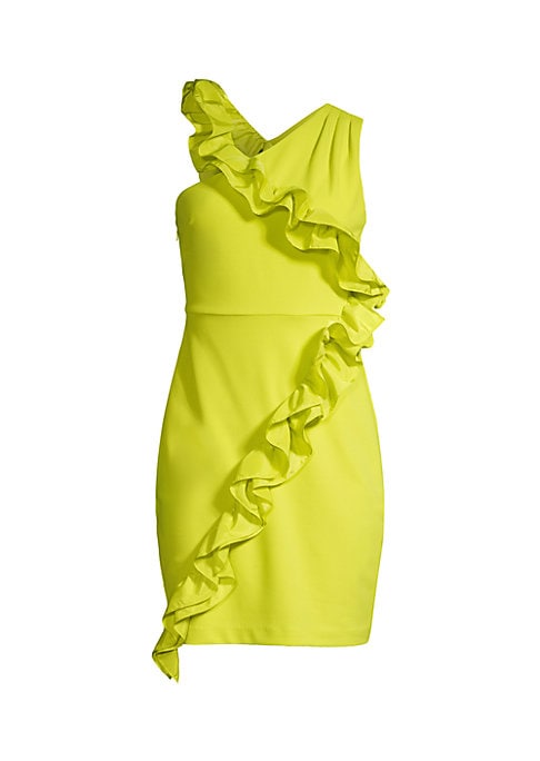 Ruffle One-Shoulder Mini Dress
