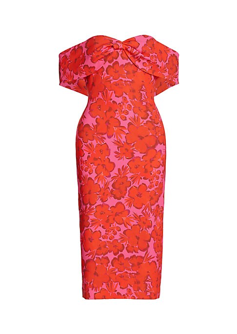 Floral Twist Midi Dress