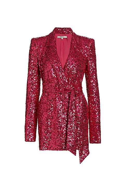 Glam Sequin Wrap Jacket