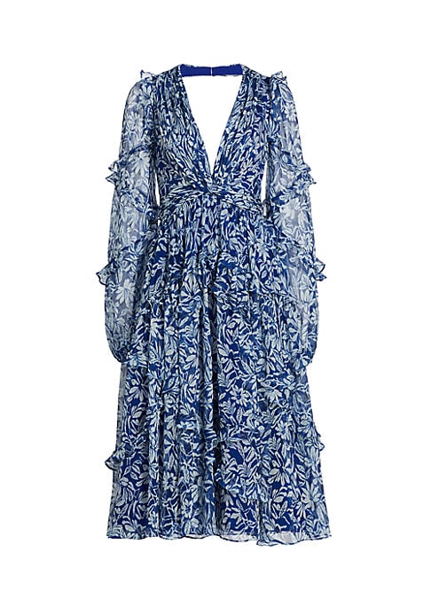 Ruffled Floral Elegance Dress