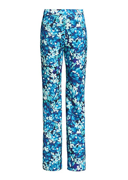 Vibrant Floral Stretch Trousers