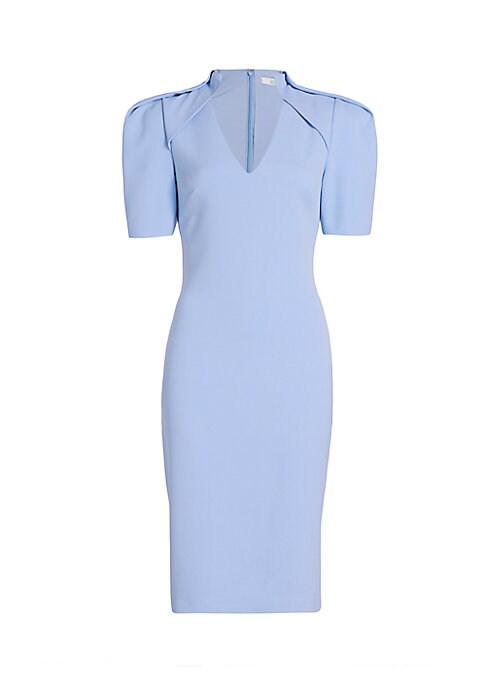Chic Puff-Sleeve Midi Dress