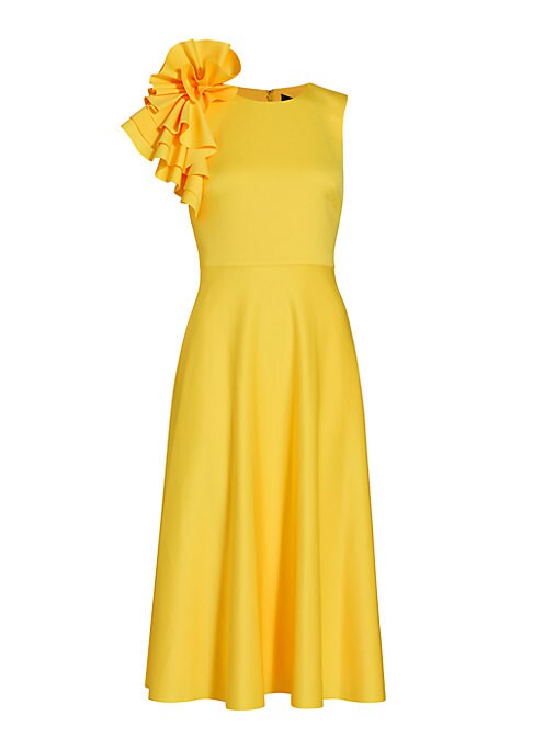 Ruffled Elegance Midi Dress
