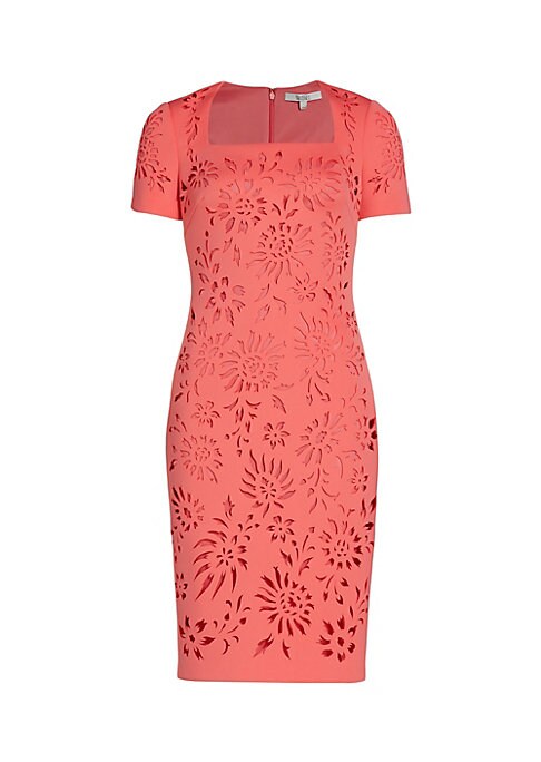 Floral Cutout Sheath Dress