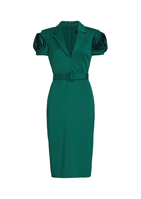 Rosette Elegance Midi Dress