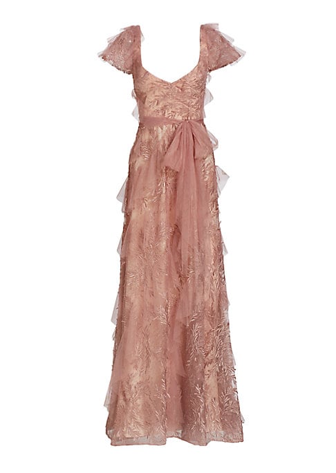 Glistening Ruffle Elegance