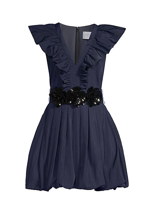 Chic Ruffle Bow Dress