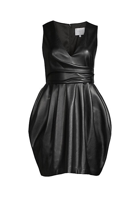 Chic Faux Leather Dress