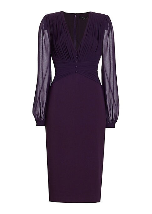 Elegant Sheer Midi Dress