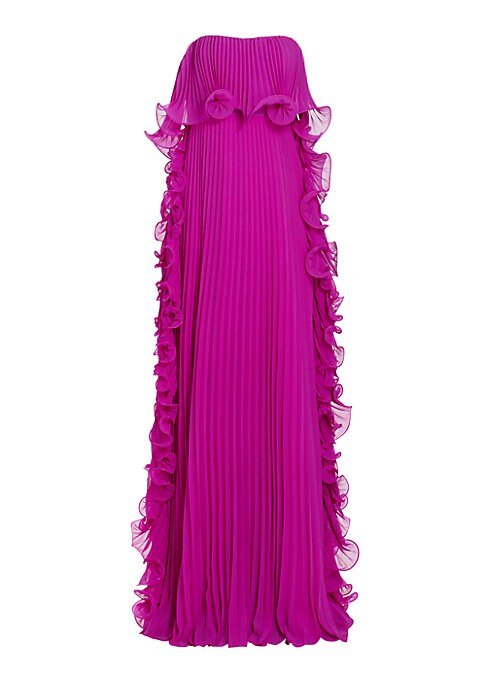 Elegant Ruffle Evening Gown