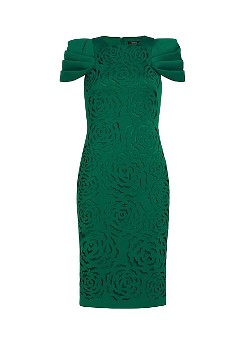 Sculpted Sleeve Midi Dress