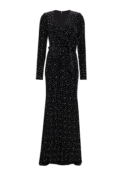 Glam Velvet Pearl Gown