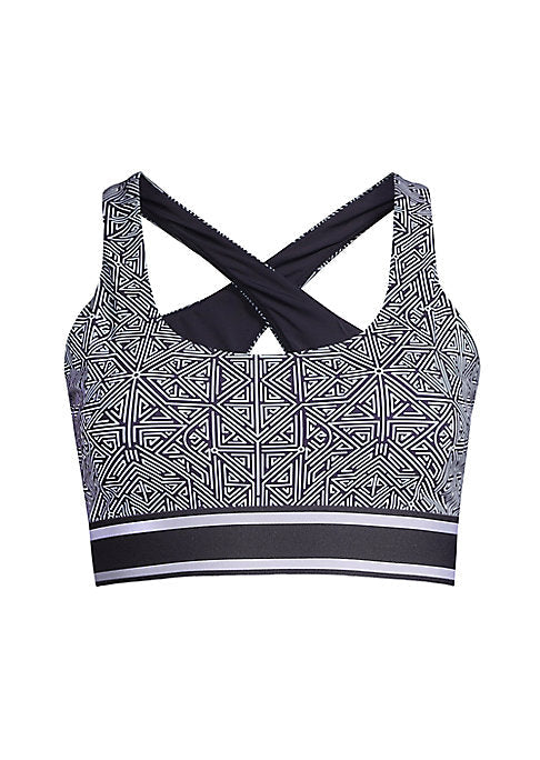 Geometric Crossback Sports Bra