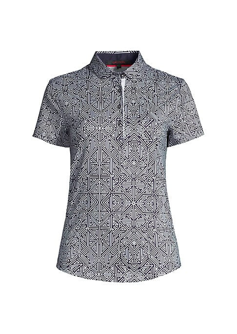 Labyrinth Stretch Polo Top