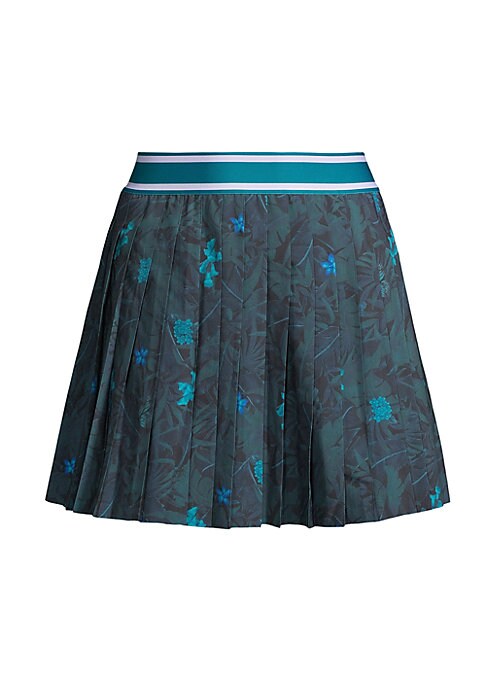 Floral Pleated Skirt