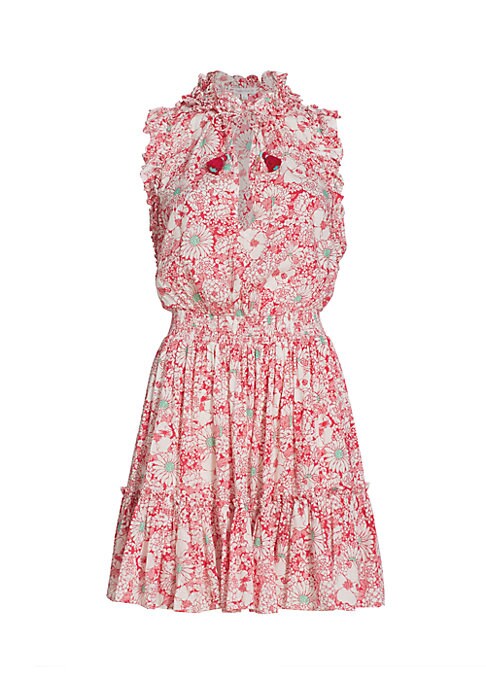 Floral Tassel Mini Dress