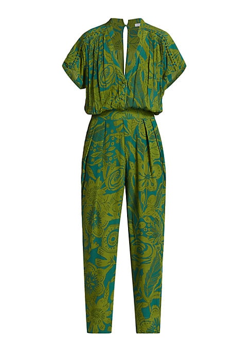 Tropical Palm Jumpsuit Delight