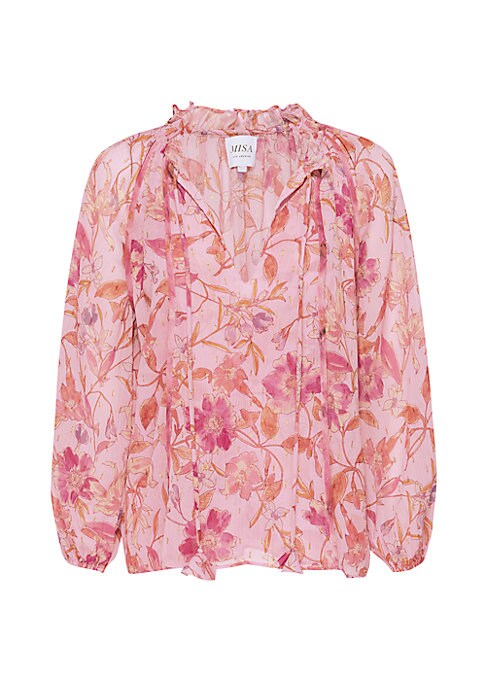 Floral Chiffon Shine Blouse
