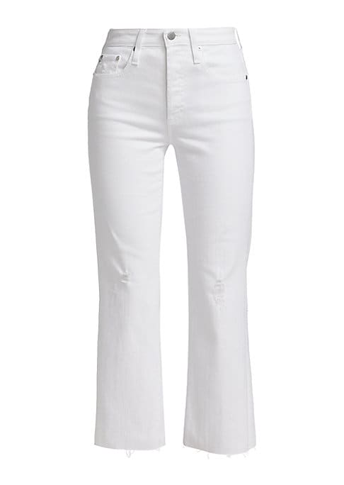 Distressed Raw Hem Jeans