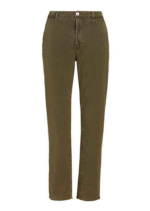 Chic Twill Cropped Trousers