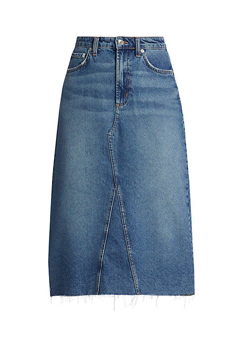 Denim Vibe Midi-Skirt