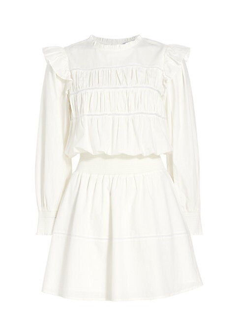 Ruffled Smock Mini Dress