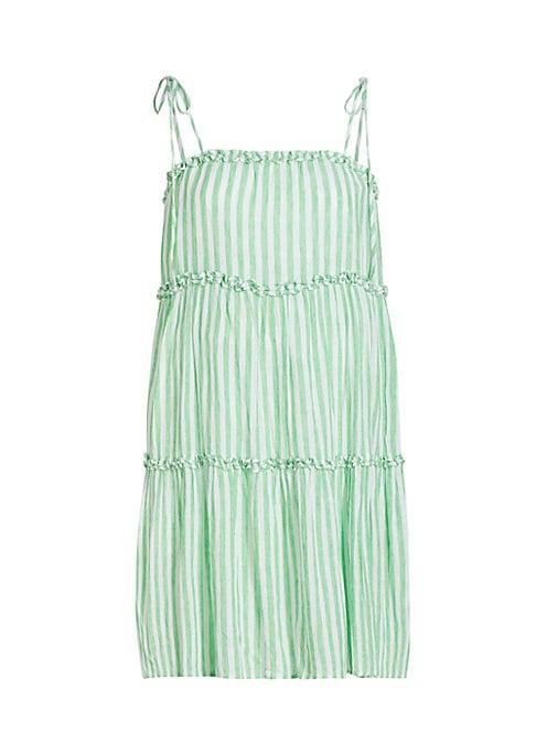 Ruffled Stripes Mini Dress