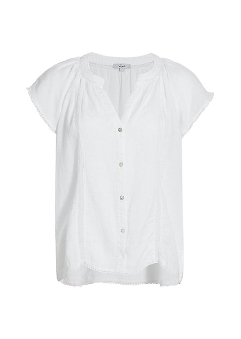 Lace Trim Breezy Blouse