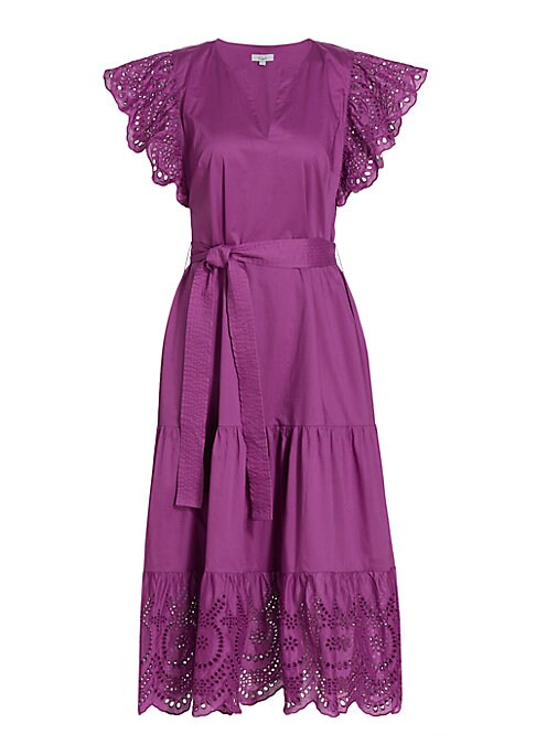 Romantic Eyelet Midi Dress