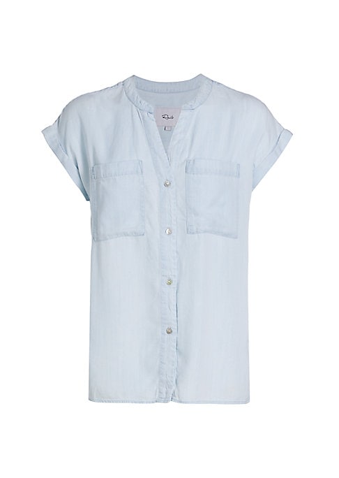 Denim V-Neck Shirt