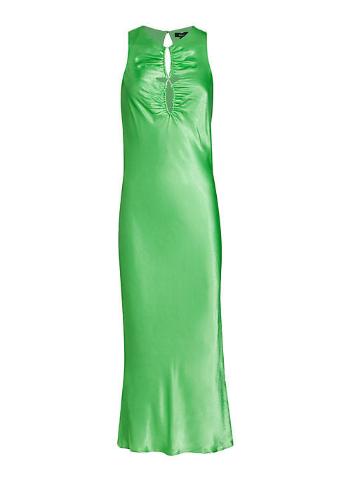 Lustrous Cut-Out Midi Dress
