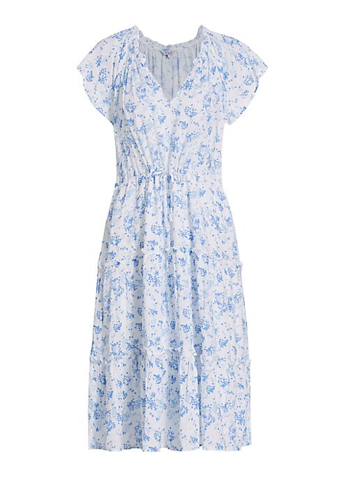 Floral Tiered Midi Dress
