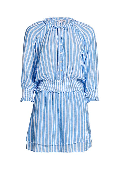Striped Ruffled Minidress