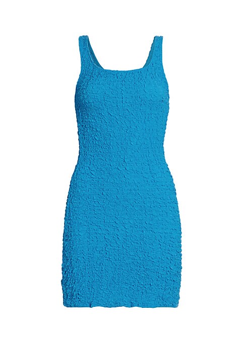 Crinkle Scoop Minidress
