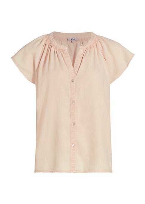 Breezy Split Neck Top
