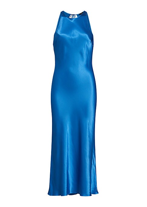 Satin Elegance Midi Dress
