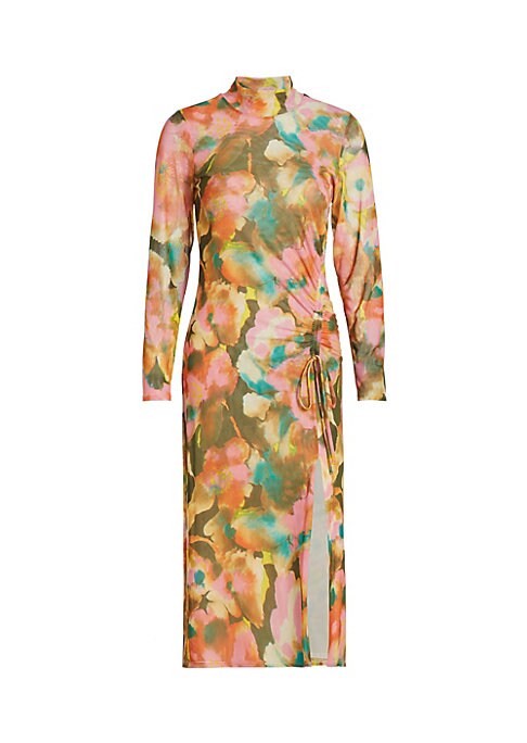 Floral Mesh Midi Elegance