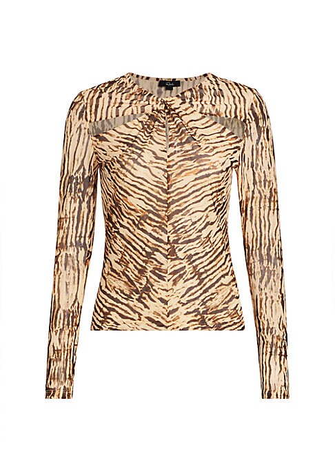 Chic Mesh Cut-Out Top