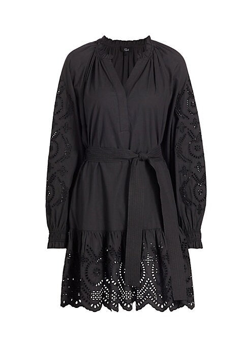 Ruffled Eyelet Minidress
