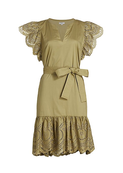 Flutter Eyelet Minidress