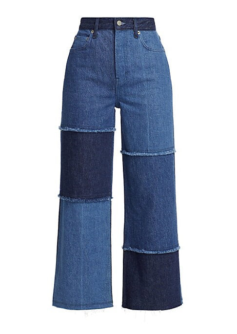 Patchwork Crop Denim Delight