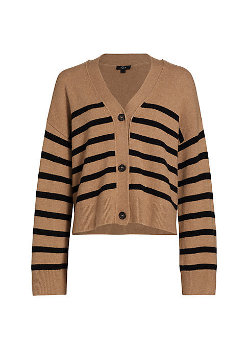 Striped Wool Blend Cardi