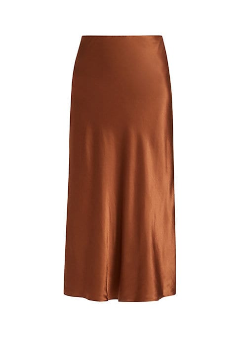 Satin Swing Midi Skirt