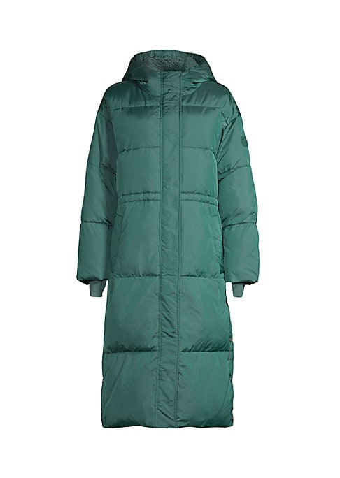 Sherpa-Trimmed Convertible Puffer