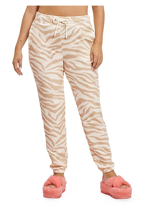 Zebra Print Jogger Pants