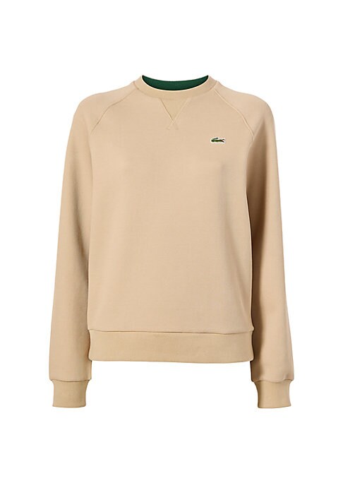 Sporty Piqué Crew Sweatshirt