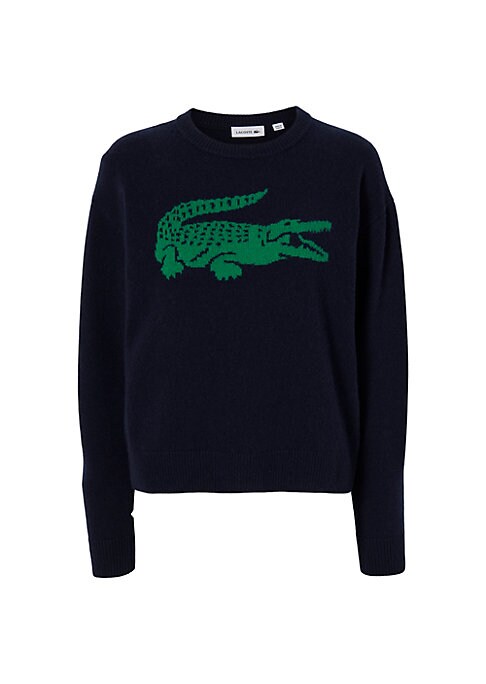 Croc Pattern Cashmere Sweater