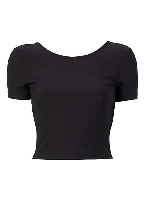 Ribbed Sporty Crop Top
