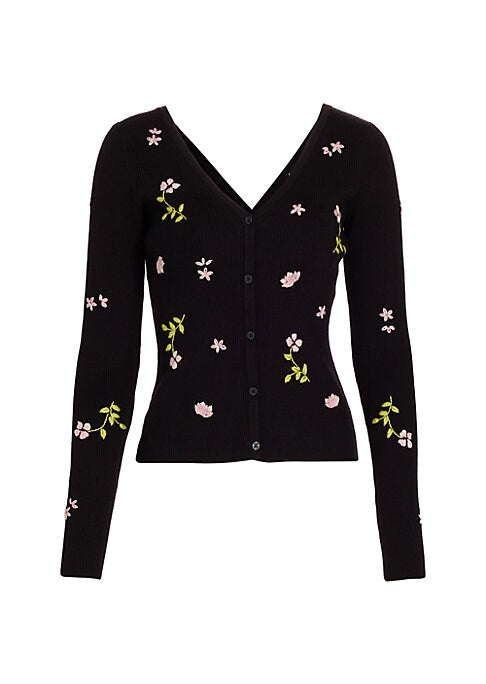 Embroidered Floral Cardigan